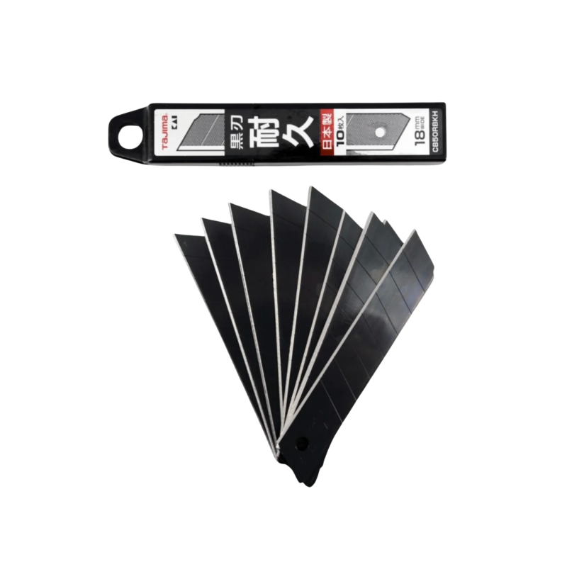 Леза сегментні TAJIMA CB50RBKH 18 мм чорні (10 шт./уп.) (1102-2572)