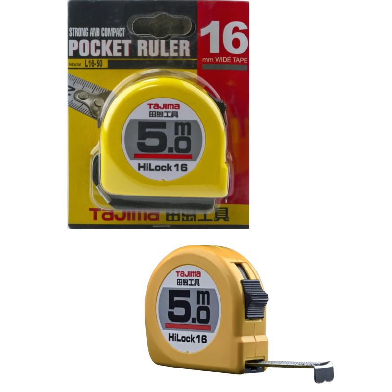 Рулетка будівельна 5м х 16мм TAJIMA (Японія) HI LOCK L16-50 Рулетка будівельна 5м х 16мм TAJIMA (Японія) HI LOCK L16-50