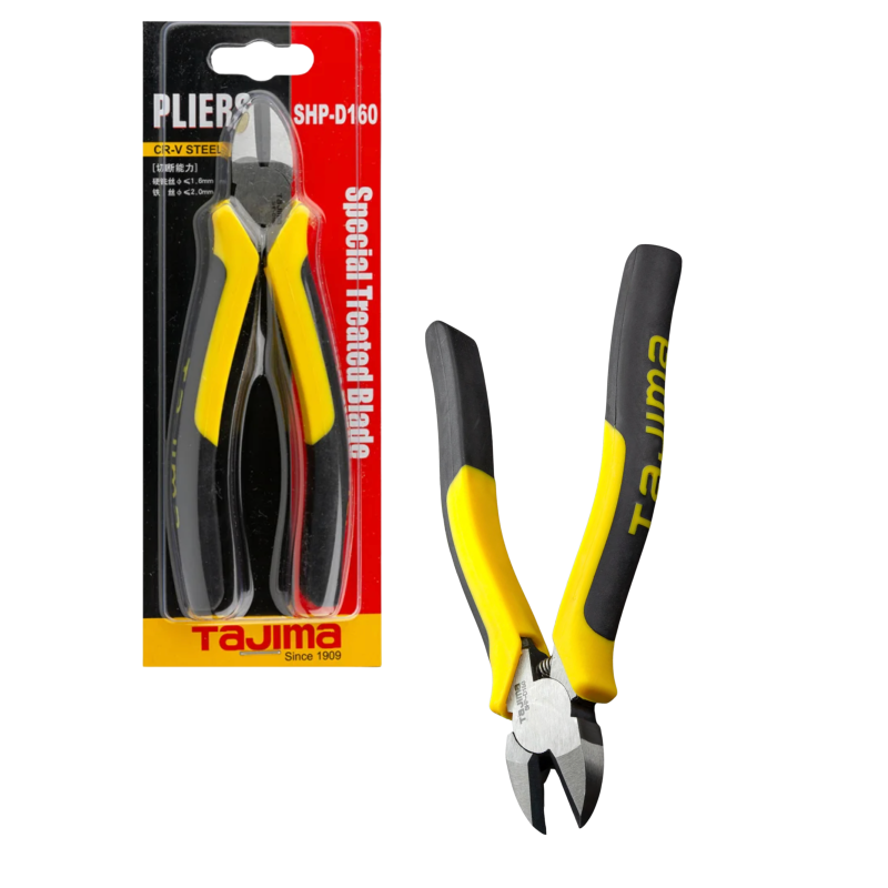 Кусачки бокорізи 160 мм TAJIMA (Японія) SHP-D160 CrV діагональні універсальні