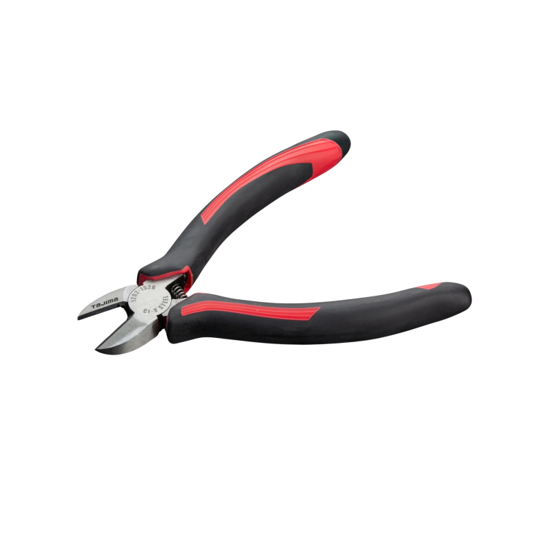 Діагональні кусачки бокорізи 160 мм TAJIMA Premium (Японія) CrV, вигнуті губки, універсальні