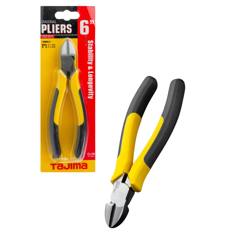 Кусачки бокорізи 160 мм TAJIMA (Японія) CrV діагональні ексцентрикові