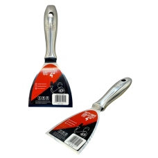 Однокомпонентний шпатель 100 мм з нержавіючої сталі із ергономічною формою OLEJNIK (124010-1)