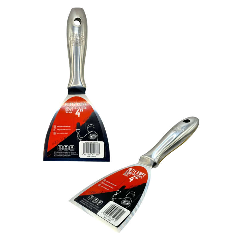 Однокомпонентний шпатель 100 мм з нержавіючої сталі із ергономічною формою OLEJNIK (124010-1) Однокомпонентний шпатель 100 мм з нержавіючої сталі із ергономічною формою OLEJNIK (124010-1)