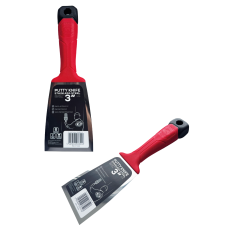 Однокомпонентний шпатель OLEJNIK 80мм із загартованої нержавіючої сталі із ергономічною формою (124080-1K)