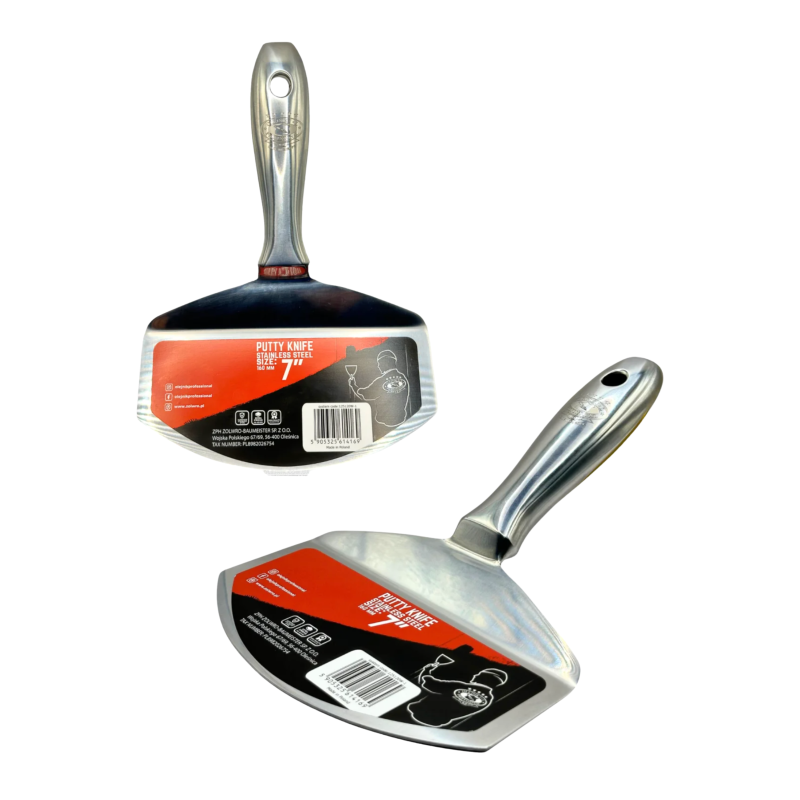 Однокомпонентний шпатель для відер з нержавіючої сталі з вигином леза OLEJNIK (125120W-1) Однокомпонентний шпатель для відер з нержавіючої сталі з вигином леза OLEJNIK (125120W-1)