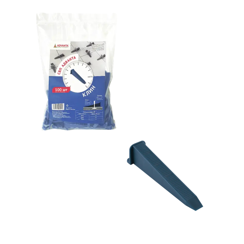 Клинки (клини) для системи вирівнювання плитки Advanta, 250 шт (344029) Клинки (клини) для системи вирівнювання плитки Advanta, 250 шт (344029)
