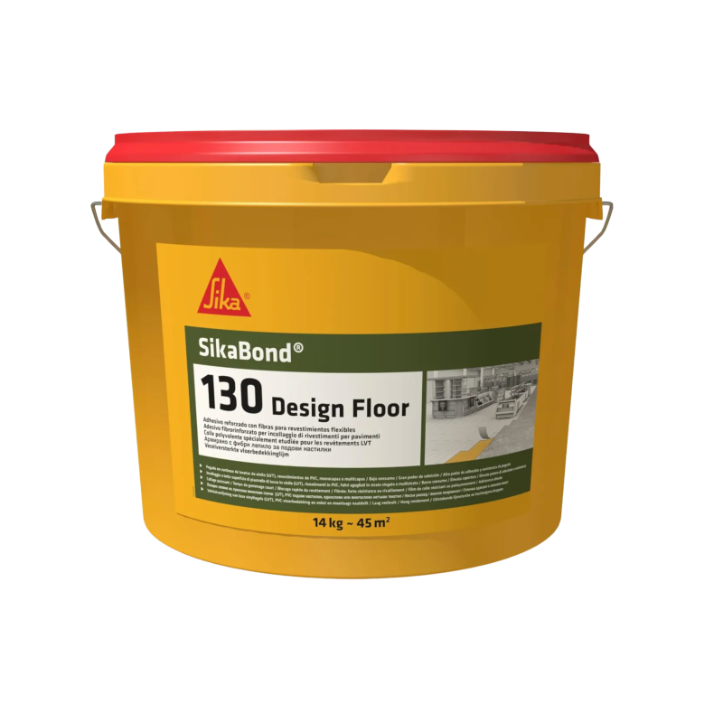 Клей посилений фіброю для ПВХ та LVT покриттів SikaBond®-130 Design Floor, 14 кг