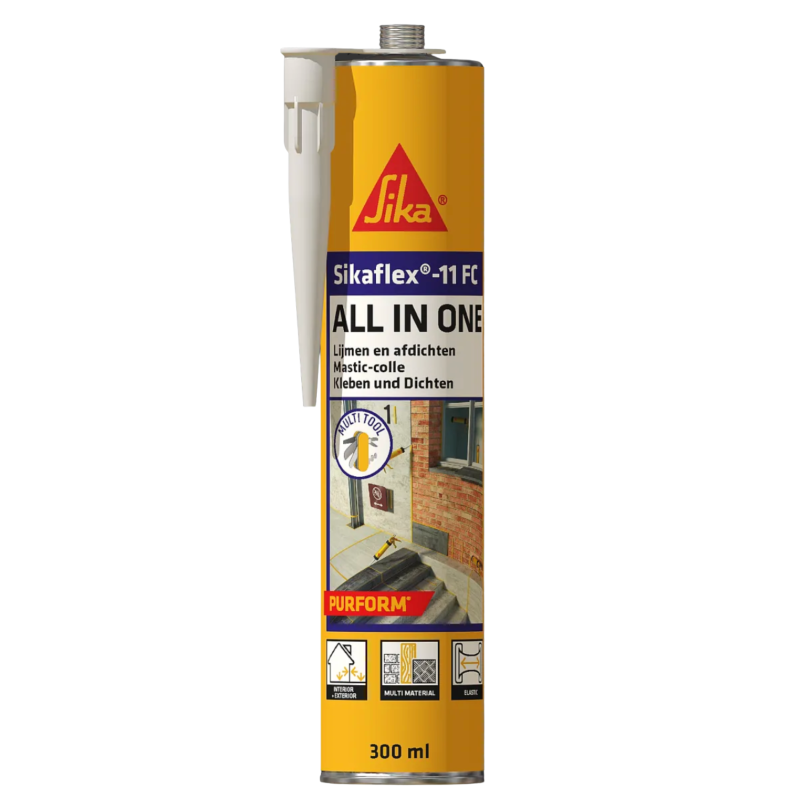 Універсальний поліуретановий клей-герметик Sika Sikaflex 11FC All in One Purform чорний 300 мл