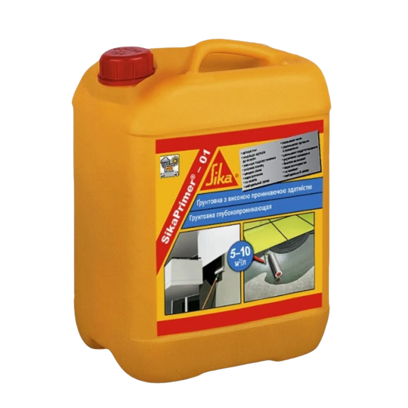 Універсальна ґрунтовка Sika Primer®-01+ для пористих поверхонь 5 л