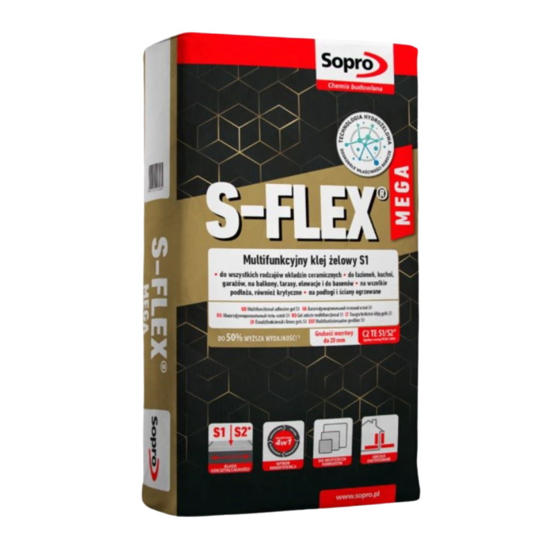 Клей для плитки Sopro S-Flex Mega 22,5 кг (7720823)