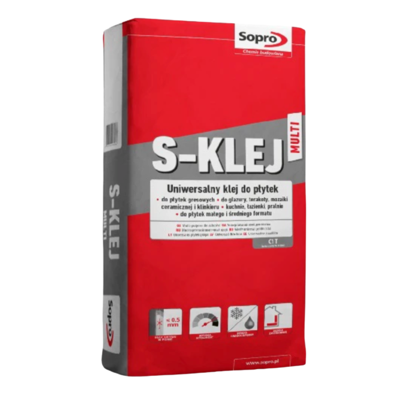 Універсальний клей для плитки Sopro S-KLEJ Multi 22,5 кг (7729523)