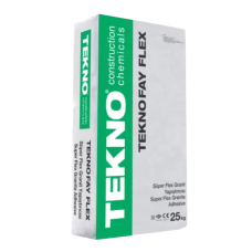 Клей C2TES1 для плитки високоеластичний посилений Teknofay Flex (білий) (C2TES1W)