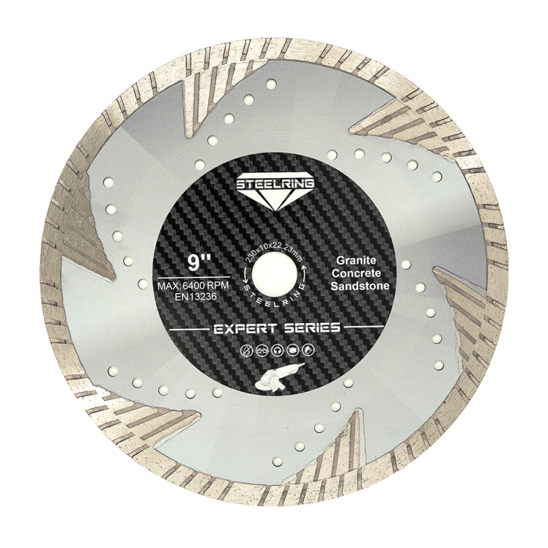 Алмазний диск із захисними зубцями STEELRING EXPERT 230×22,23 мм (HPTT230)