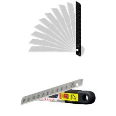 Леза для будівельного ножа 9 мм сірі Woodpecker FD-13A (10 шт)