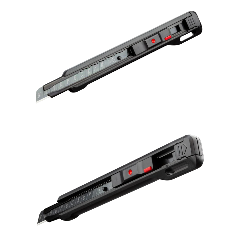 Ніж канцелярський 9мм автофіксатор + стопор Woodpecker FD-713