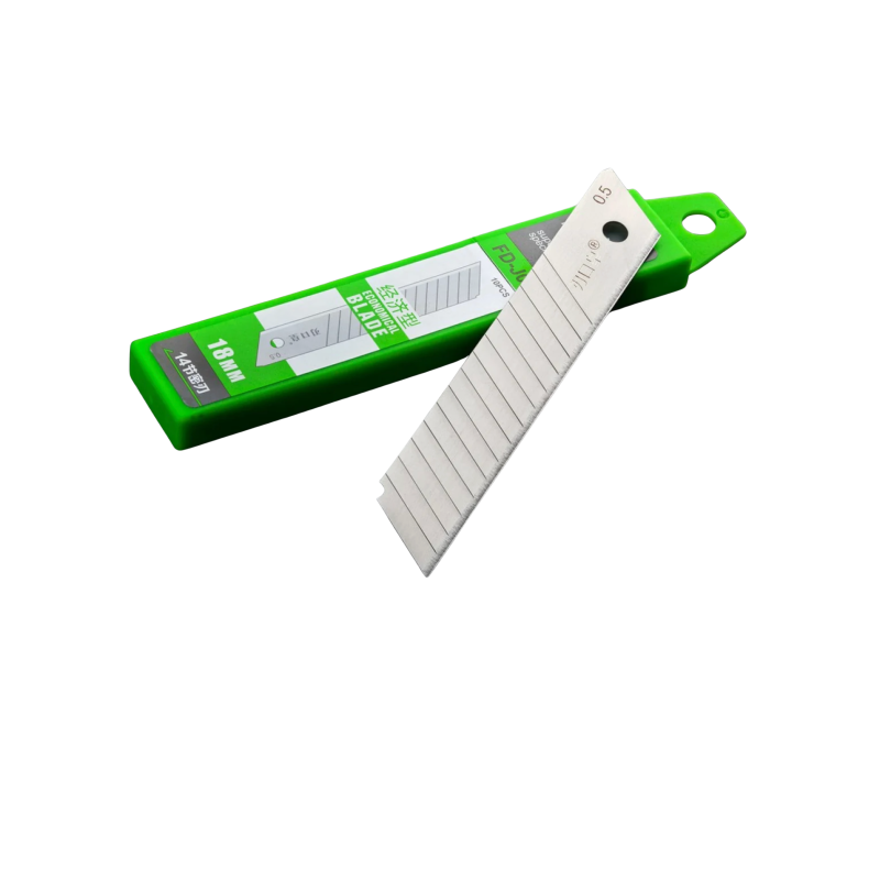 Леза для канцелярського ножа 18мм дрібносегментні Woodpecker сірі 10шт FD-J09