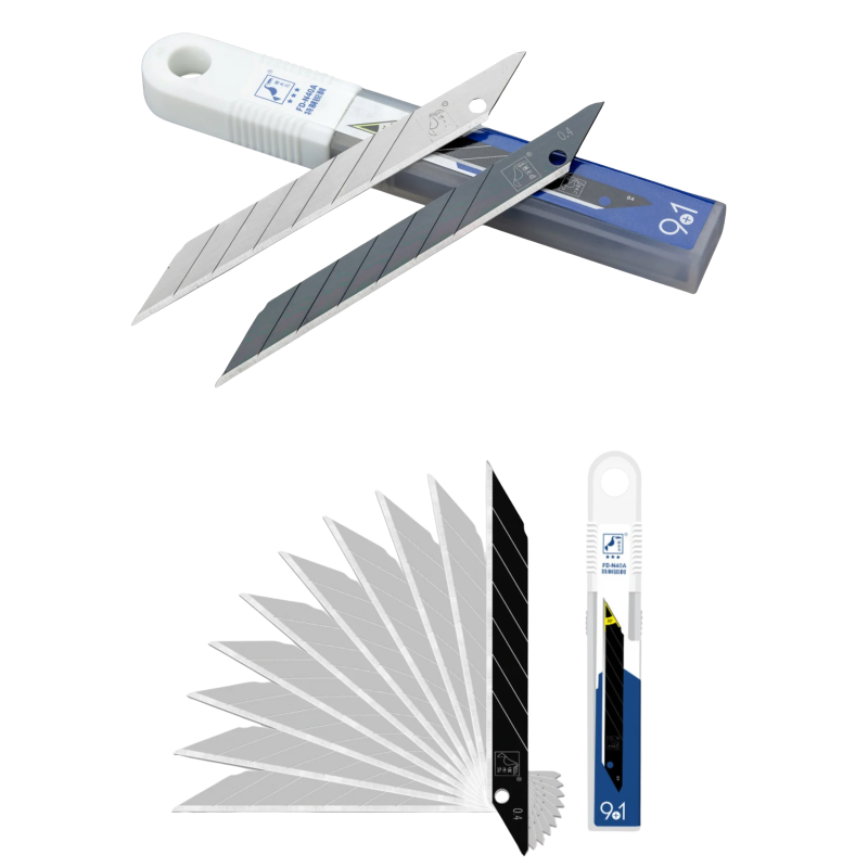 Леза для ножа 9 мм кут 30° Woodpecker сірі 10 шт FD-N40A