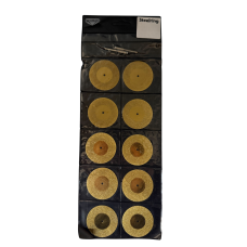 Набір алмазних дисків (золотистих) Steelring 30 мм 10 шт. для гравера + 2 утримувачі (GC30)