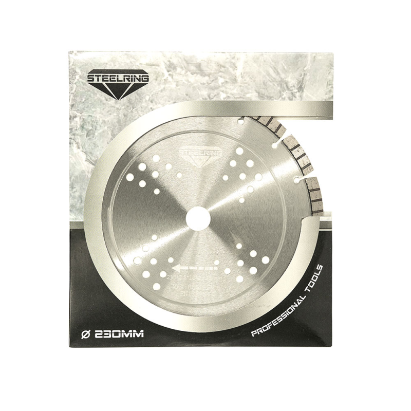 Алмазний диск пресований сегментований Steelring EXPERT HPAS 230×22,23 мм (HPAS230)