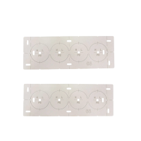 Шаблон (кондуктор, трафарет) для свердління підрозетників Ø68 мм на 4 отвори (L107)