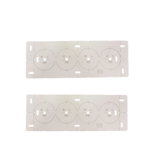 Шаблон (кондуктор, трафарет) для свердління підрозетників Ø68 мм на 4 отвори (L107)