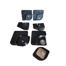 Магнітне кріплення Layeron для люка прихованого монтажу під плитку (великий люк) з прохідними кріпленням радіусне (L0077)