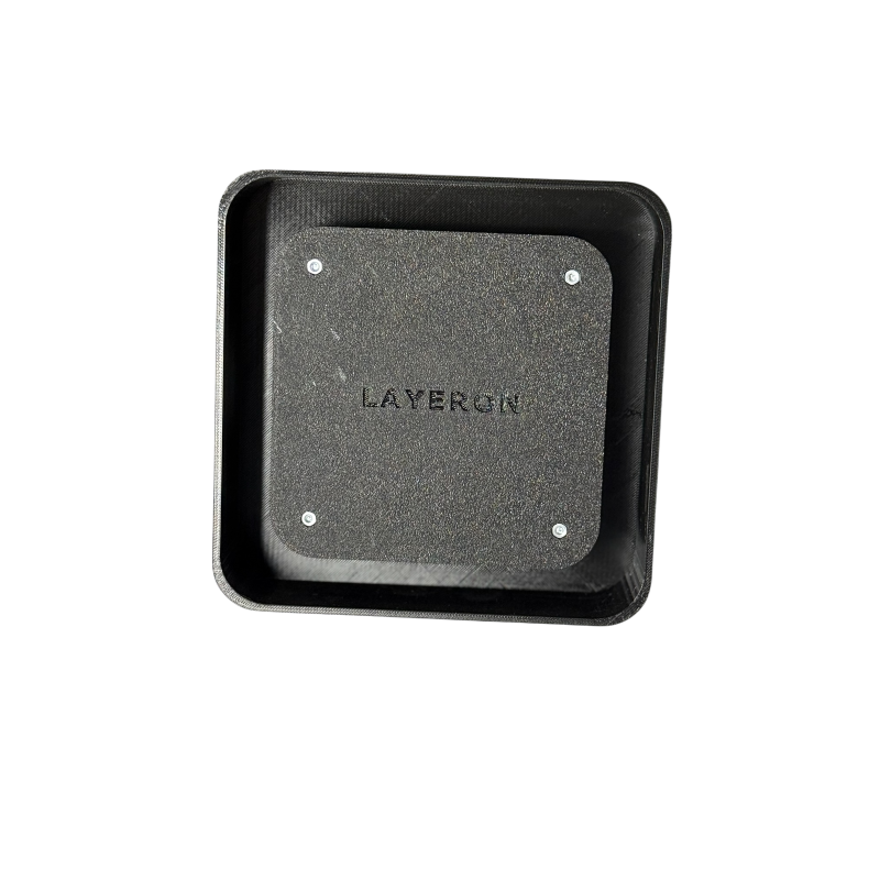 Вентилятор прихованого монтажу Layeron D125 заокруглена з регулюванням висоти плитки (L0090)