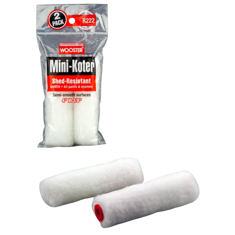 Комплект мініваликів Wooster Shed-Resistant R222-4, 10 см, ворс 10 мм, 2 шт