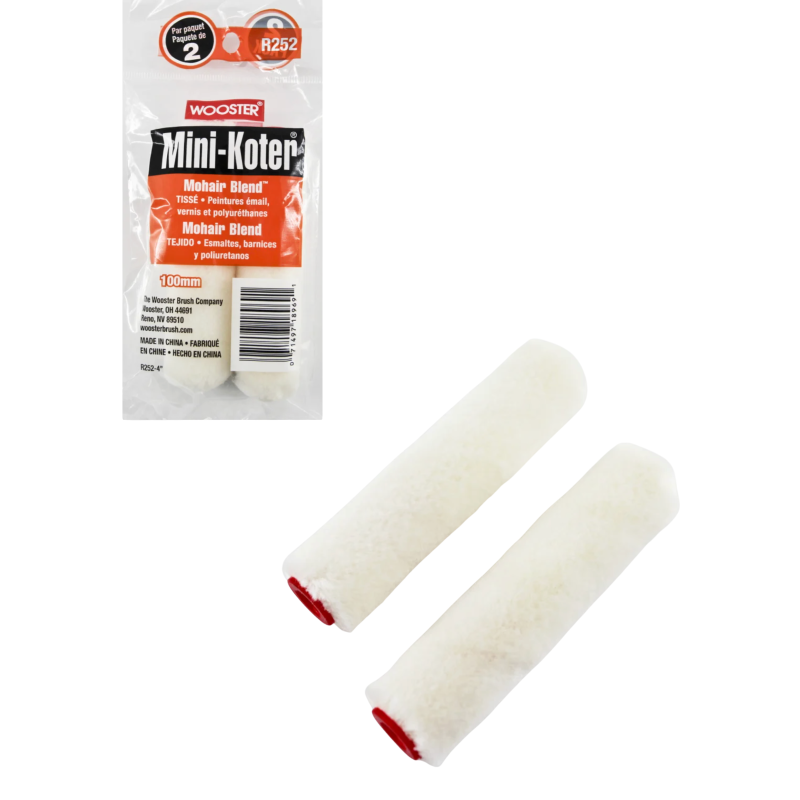 Комплект мініваликів Wooster Mohair Blend R252-4, 10 см 2 шт Комплект мініваликів Wooster Mohair Blend R252-4, 10 см 2 шт