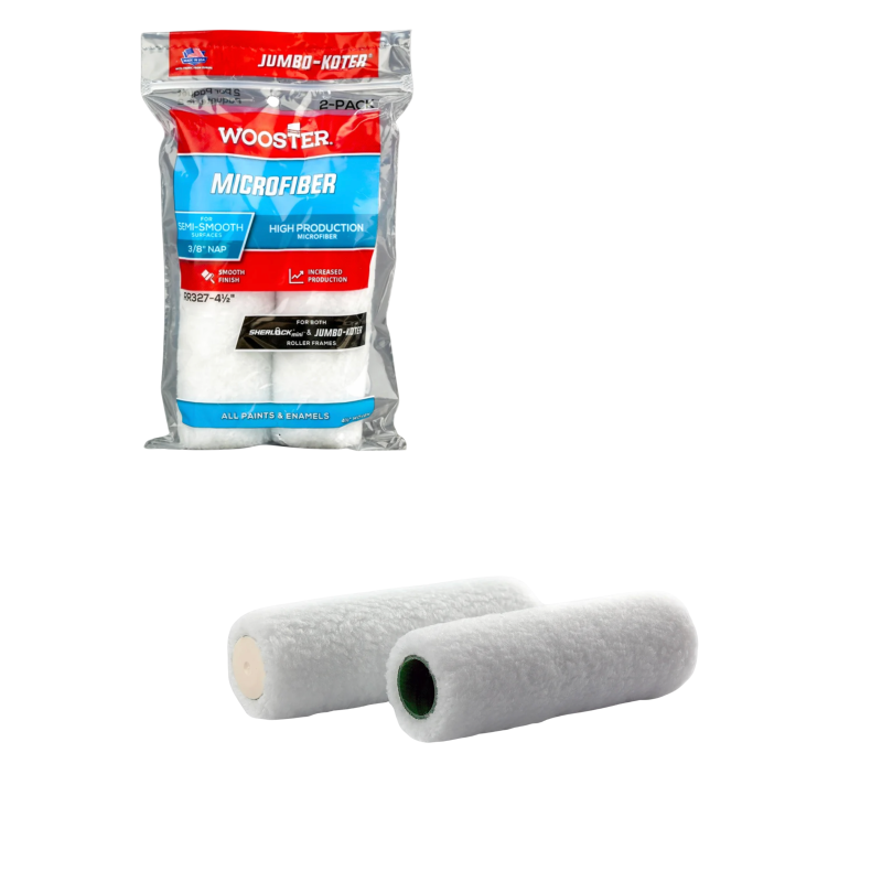 Комплект мініваликів Wooster Microfiber RR327-4 10 см ворс 10 мм 2 шт RR327-4