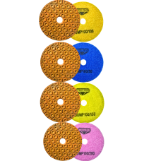 Комплект алмазних шліфувальних дисків (черепашок) Steelring, Ø100 мм №50/100/150/200 (KOMDUMP100)