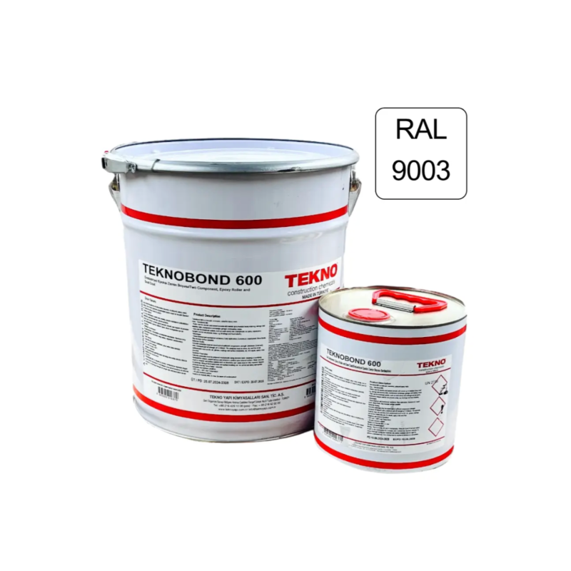 Епоксидна фарба Teknobond 600 20 кг біла RAL 9003 (TB600209003)