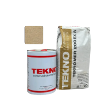 Гідроізоляція полімерцементна, Ультрафіолетостійка Teknomer 200 ЕХ-W. Бежева (30 кг) (TM200EXW)