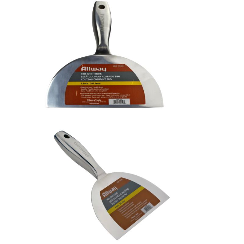 Шпатель ALLWAY UNIBODY 8" 203 мм із нержавіючої сталі металева ручка