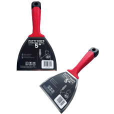 Однокомпонентний шпатель OLEJNIK 130мм із загартованої нержавіючої сталі із ергономічною формою (124013-1K)