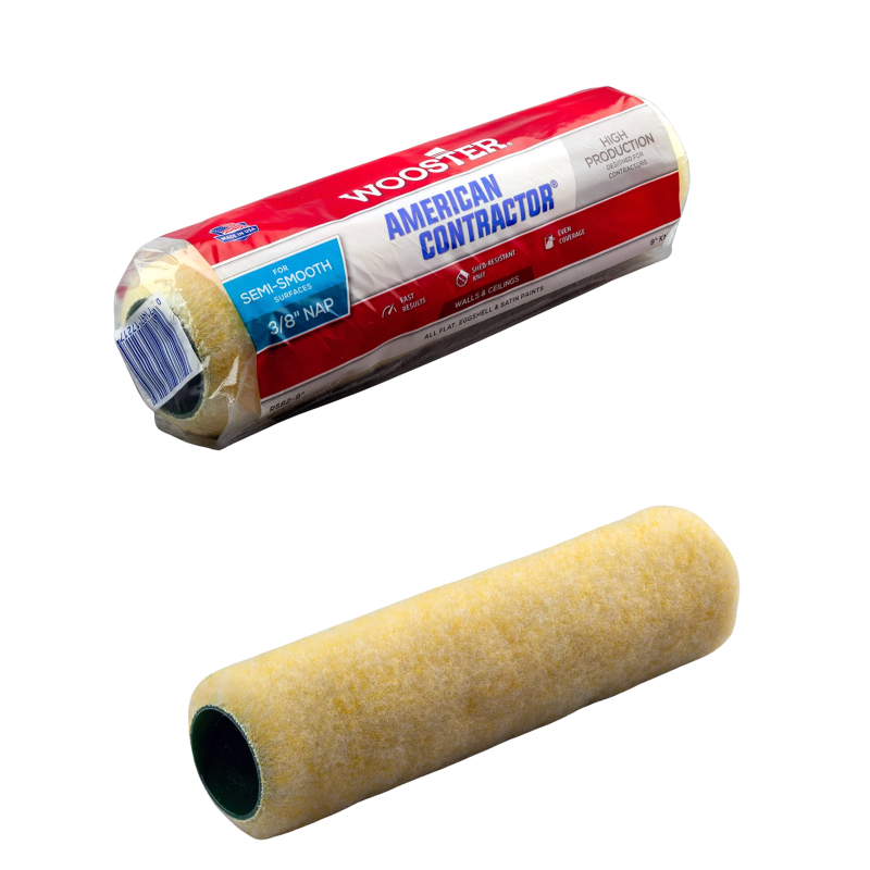 Валик малярний Wooster American Contractor (в’язаний) R562-9, 23 см (9”), ворс 10 мм (3/8”)