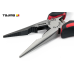 Плоскогубці (довгогубці) 160 мм TAJIMA Premium з ріжучим лезом