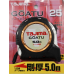 Рулетка будівельна 5м х 25мм TAJIMA (Японія) GOATU G LOCK ударостійка посилена стрічка