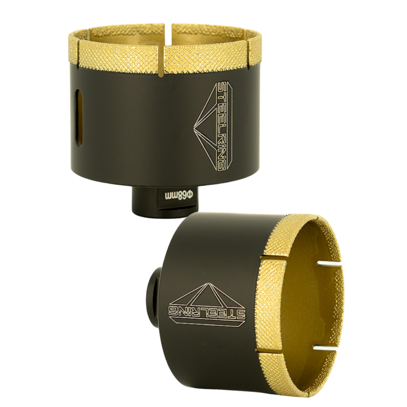 Алмазна коронка під болгарку Steelring Black M14 68 мм (VBCD68)