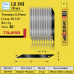 Леза для канцелярського ножа 9 мм TAJIMA (Японія) LB39H кут 30° сегментні 10 шт (1102-0408)