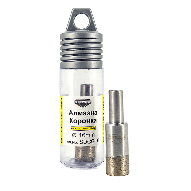 Алмазна коронка Steelring Perfect під дриль 16мм (SDCG16)