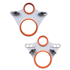 Шаблон (трафарет, кондуктор) для свердління інсталяції 2 отворів Layeron + кріплення (L0017)