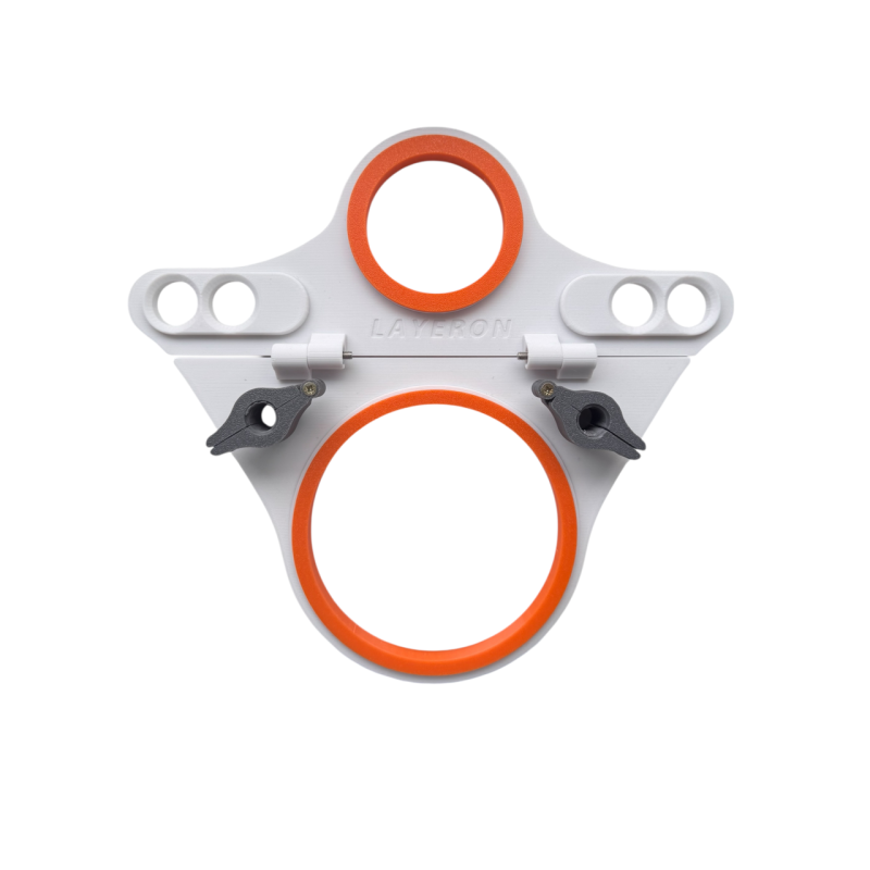 Складний шаблон для монтажу інсталяції Layeron на 2 отвори + кріплення (L0018)