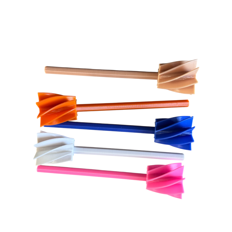 Вінчик для змішування епоксидки та фарб Layeron, 8-лопатевий пластиковий міксер під дриль (L0022)