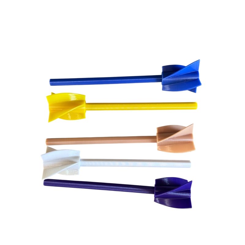 Вінчик для змішування епоксидки та фарб Layeron, 4-лопатевий пластиковий міксер під дриль (L0023)