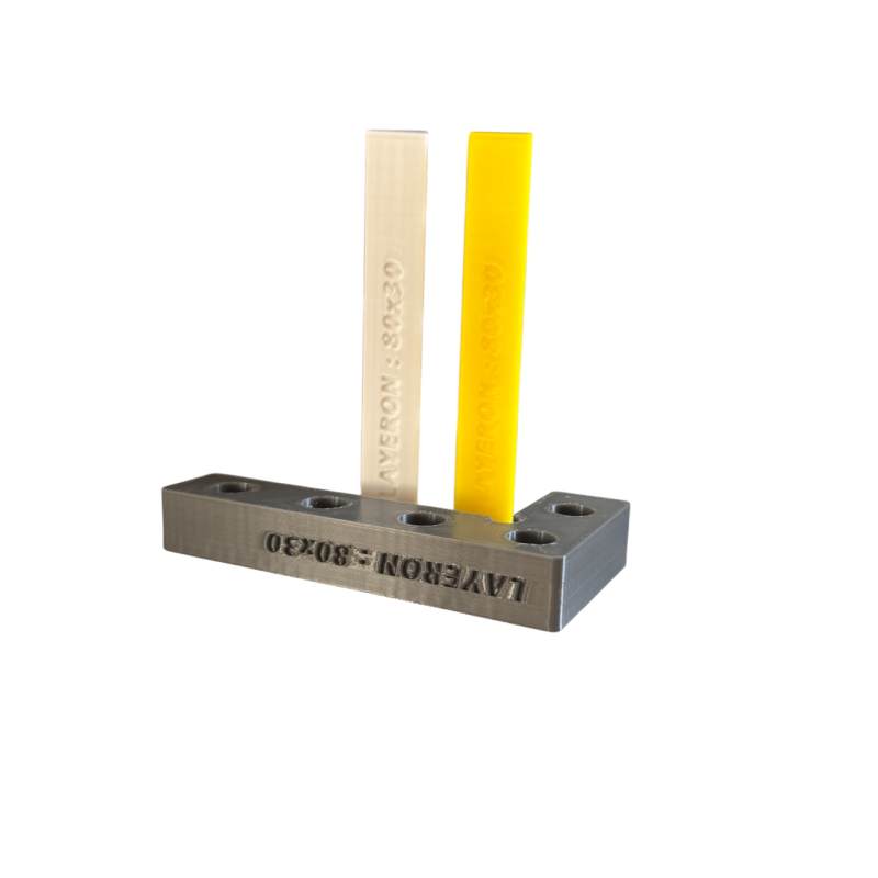 Кутник (кутик) для фіксації плитки Layeron 80×30 мм під 90° (KUT8030T)