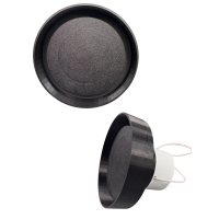 Вентилятор прихованого монтажу Layeron D100 (круглий) з регулюванням висоти плитки, білий/чорний (L0026)