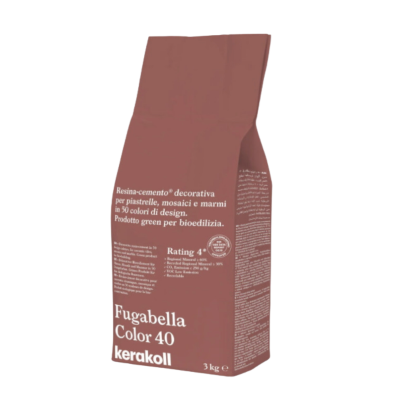 Фуга для швів Kerakoll Fugabella Color 40 (3 кг) (KFG40) Фуга для швів Kerakoll Fugabella Color 40 (3 кг) (KFG40)