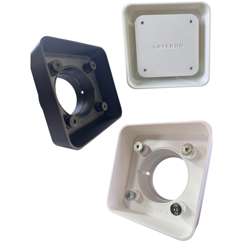 Корпус вентилятора прихованого монтажу Layeron D100 заокруглений пластиковий (L0028)