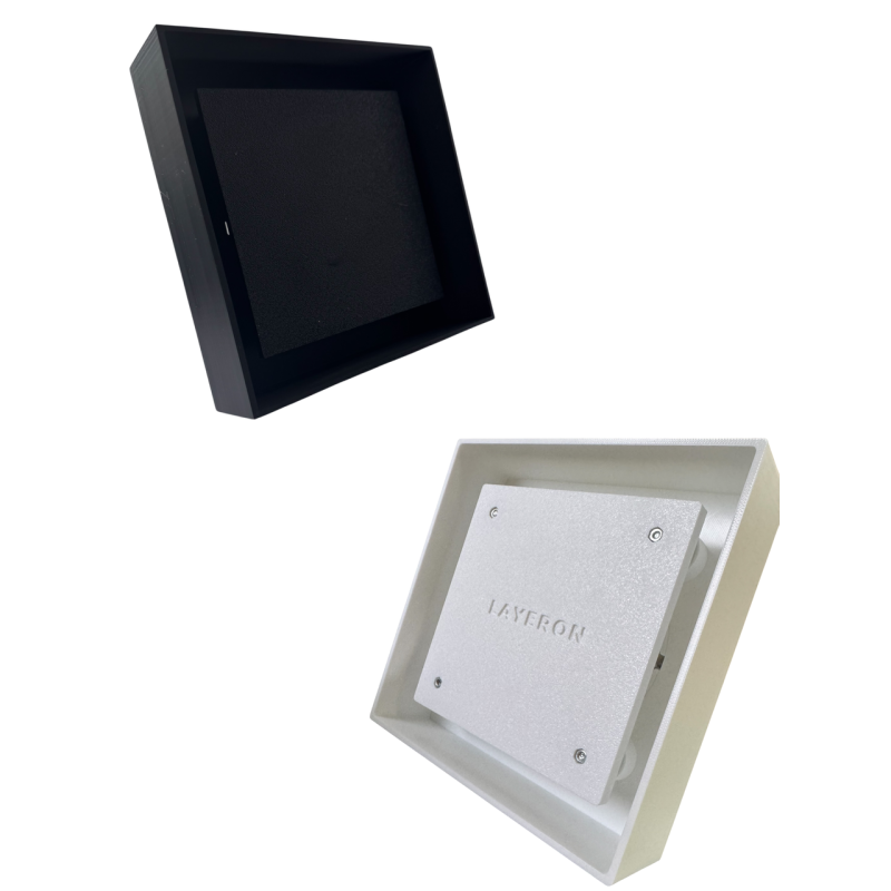 Корпус вентилятора прихованого монтажу Layeron D100 квадратний пластиковий (L0029)